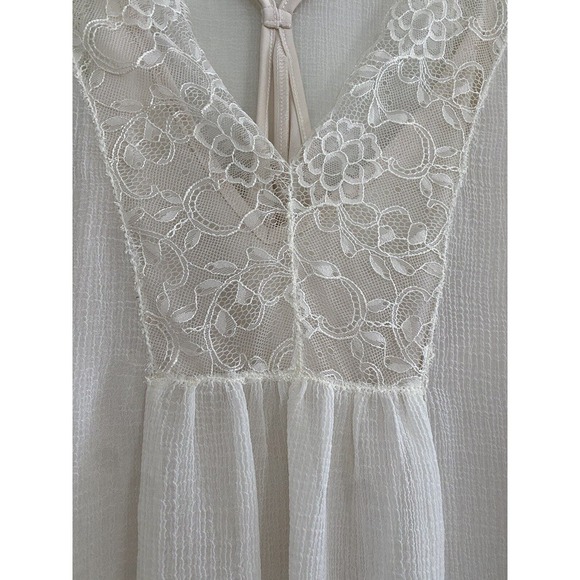 New Lovestitch Ivory Kaylee Lace and Satin Blouse‎ With Cami Small Romantic Boho - Picture 4 of 6